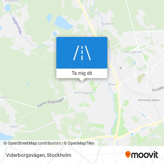 Viderborgsvägen karta