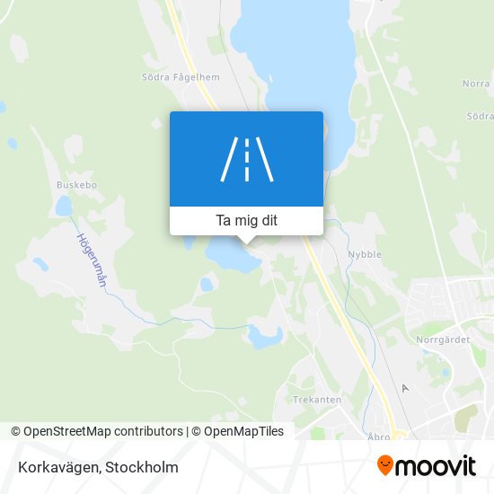 Korkavägen karta