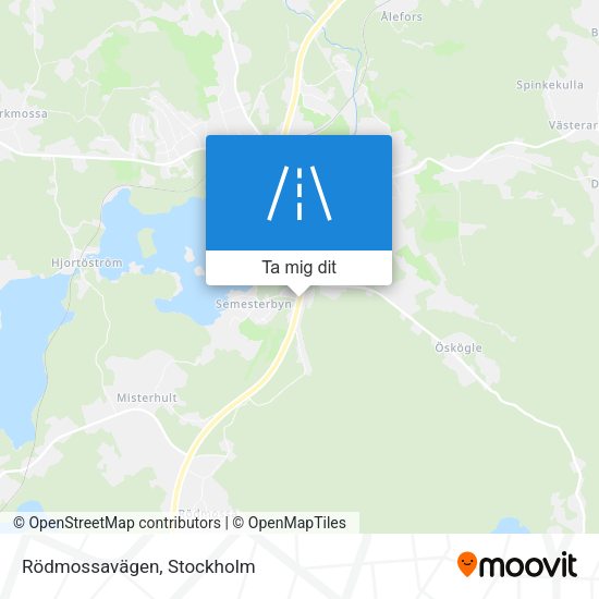 Rödmossavägen karta