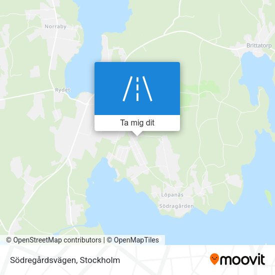 Södregårdsvägen karta