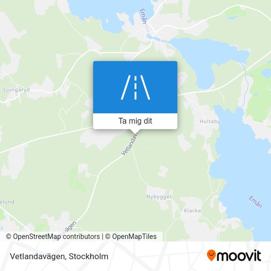 Vetlandavägen karta