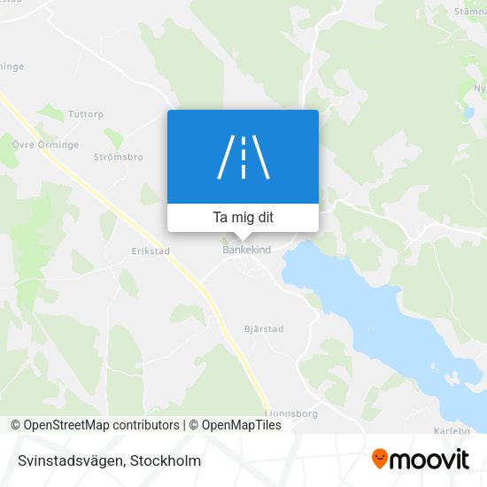 Svinstadsvägen karta