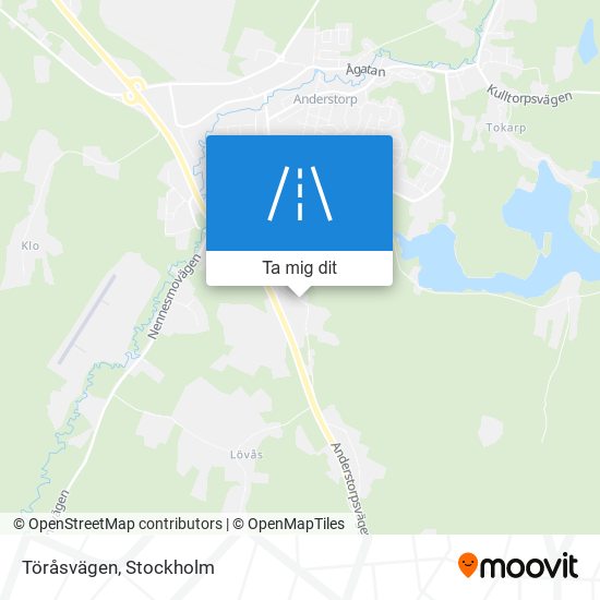 Töråsvägen karta