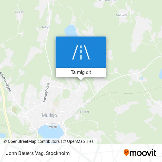 John Bauers Väg karta