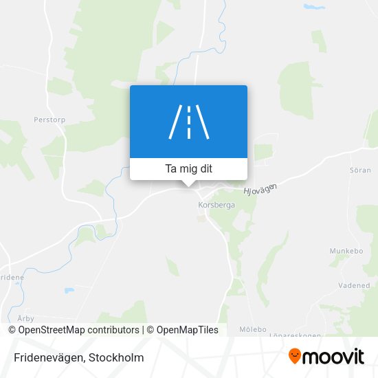 Fridenevägen karta