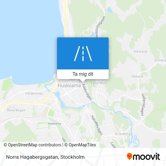 Norra Hagabergsgatan karta