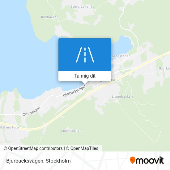 Bjurbacksvägen karta