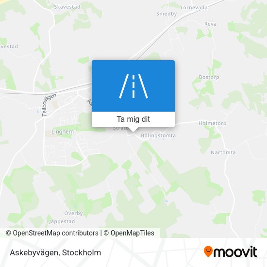 Askebyvägen karta
