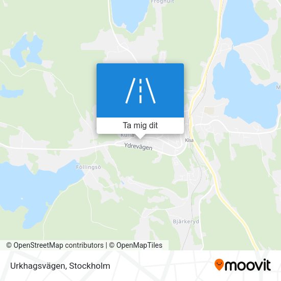 Urkhagsvägen karta