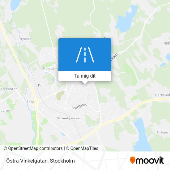 Östra Vinkelgatan karta