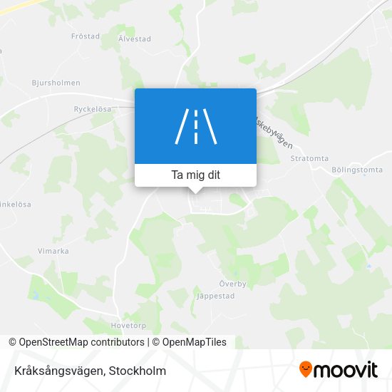 Kråksångsvägen karta