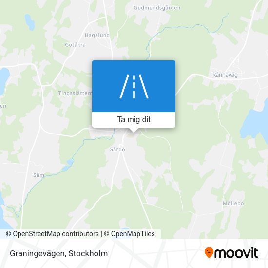 Graningevägen karta