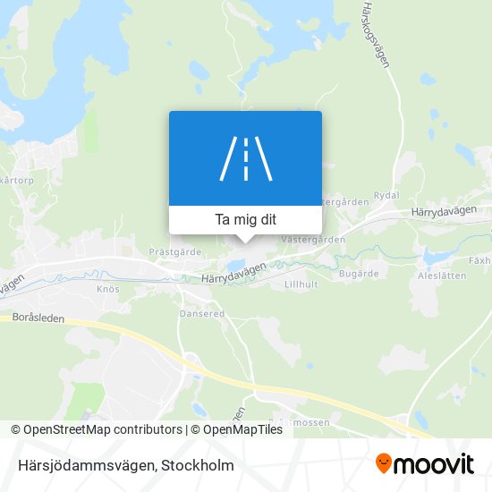 Härsjödammsvägen karta