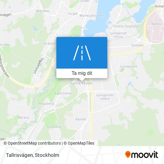 Tallrisvägen karta