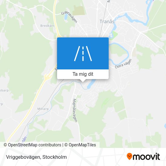 Vriggebovägen karta