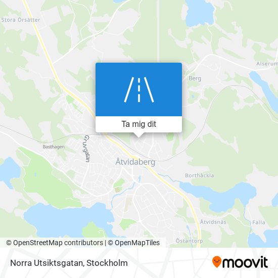 Norra Utsiktsgatan karta