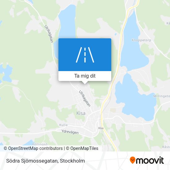 Södra Sjömossegatan karta