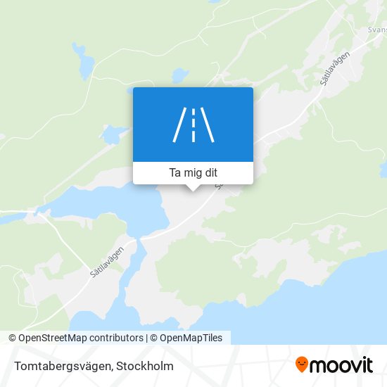 Tomtabergsvägen karta