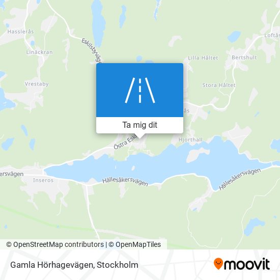 Gamla Hörhagevägen karta