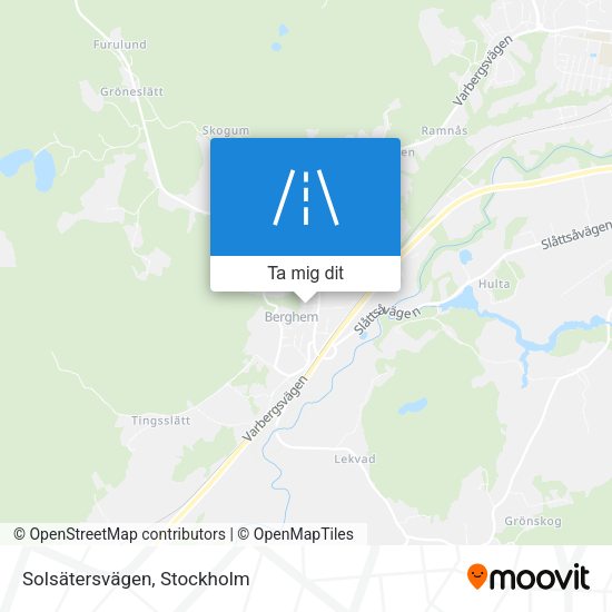 Solsätersvägen karta