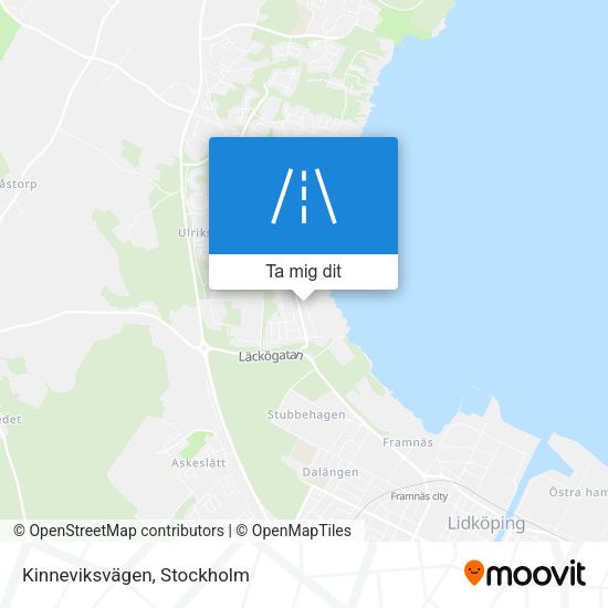 Kinneviksvägen karta