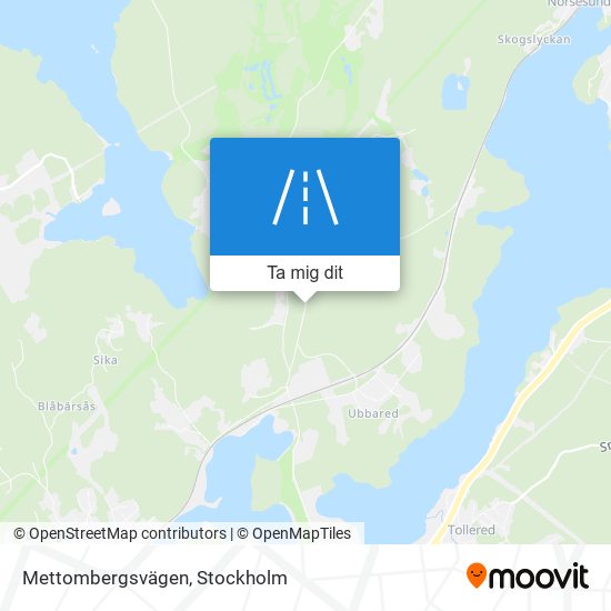 Mettombergsvägen karta