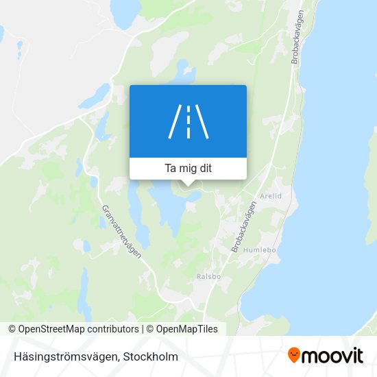 Häsingströmsvägen karta