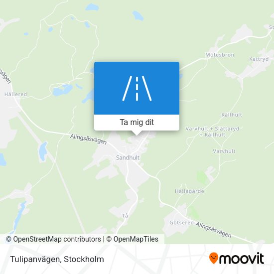 Tulipanvägen karta