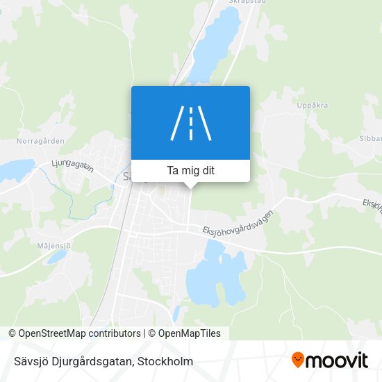 Sävsjö Djurgårdsgatan karta