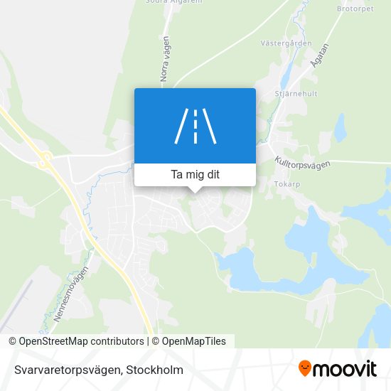Svarvaretorpsvägen karta