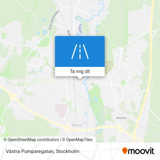Västra Pumparegatan karta