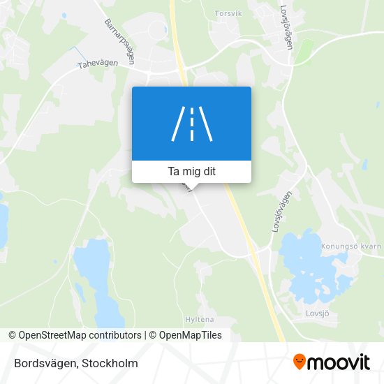 Bordsvägen karta