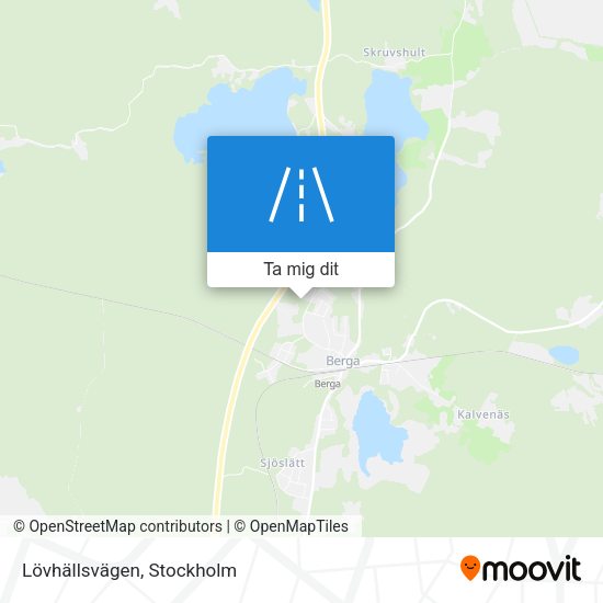 Lövhällsvägen karta