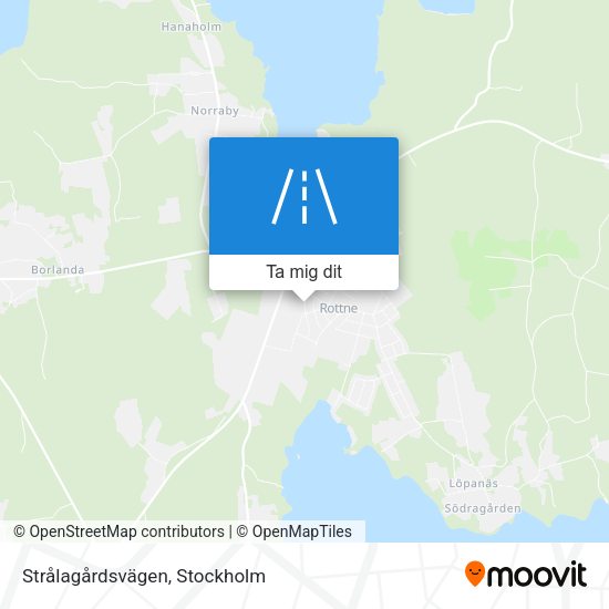 Strålagårdsvägen karta