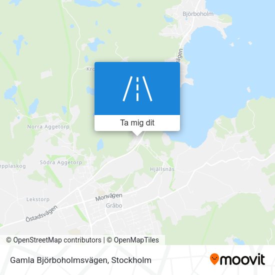 Gamla Björboholmsvägen karta