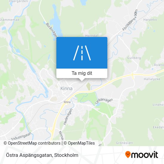 Östra Aspängsgatan karta