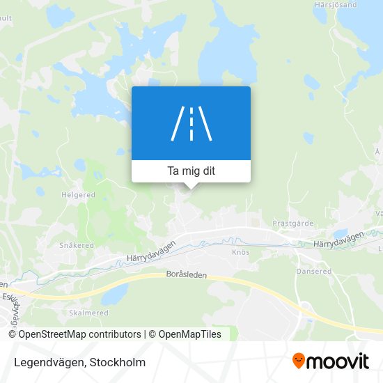 Legendvägen karta