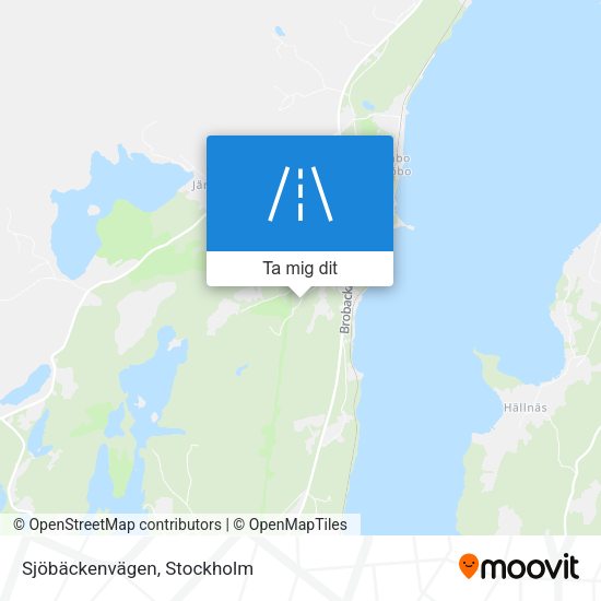 Sjöbäckenvägen karta