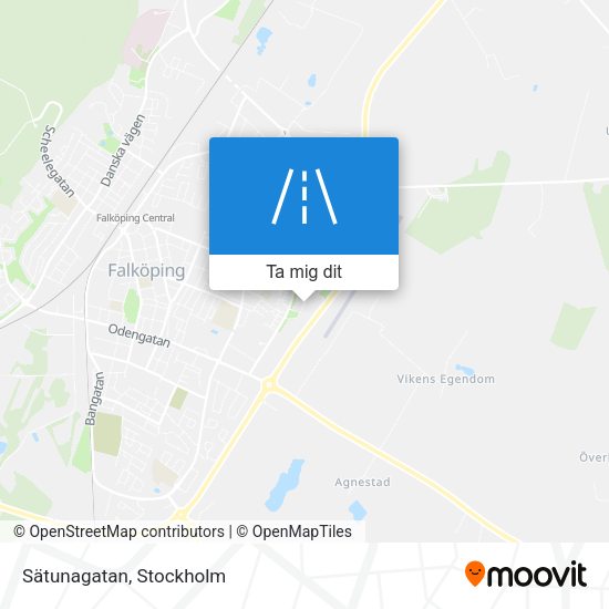 Sätunagatan karta