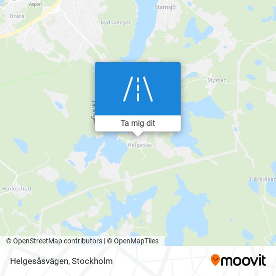 Helgesåsvägen karta