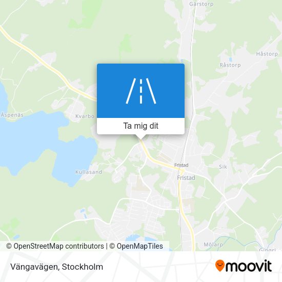 Vängavägen karta