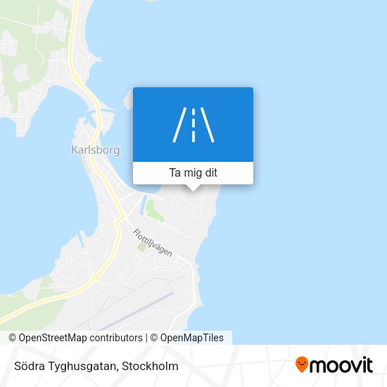 Södra Tyghusgatan karta