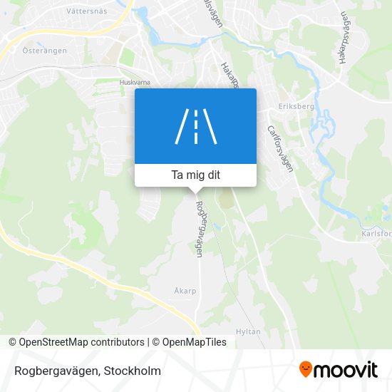 Rogbergavägen karta