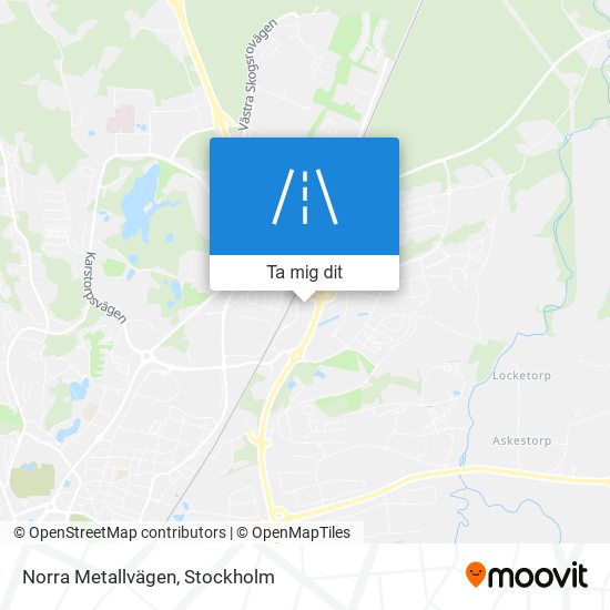 Norra Metallvägen karta