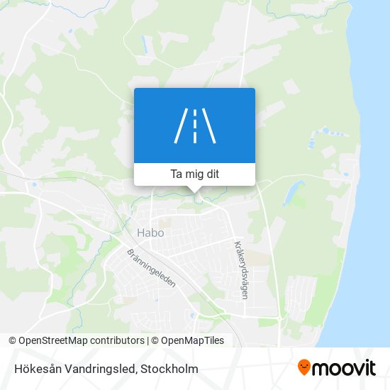 Hökesån Vandringsled karta