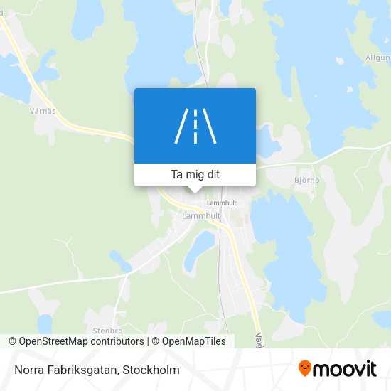Norra Fabriksgatan karta