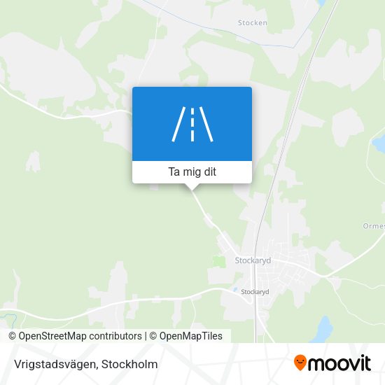 Vrigstadsvägen karta