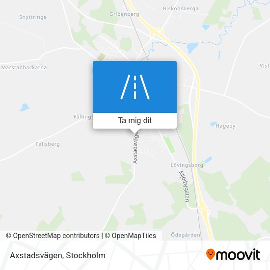 Axstadsvägen karta