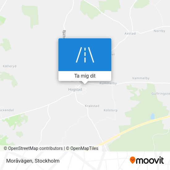 Moråvägen karta