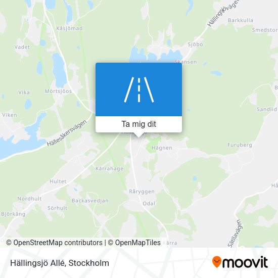 Hällingsjö Allé karta